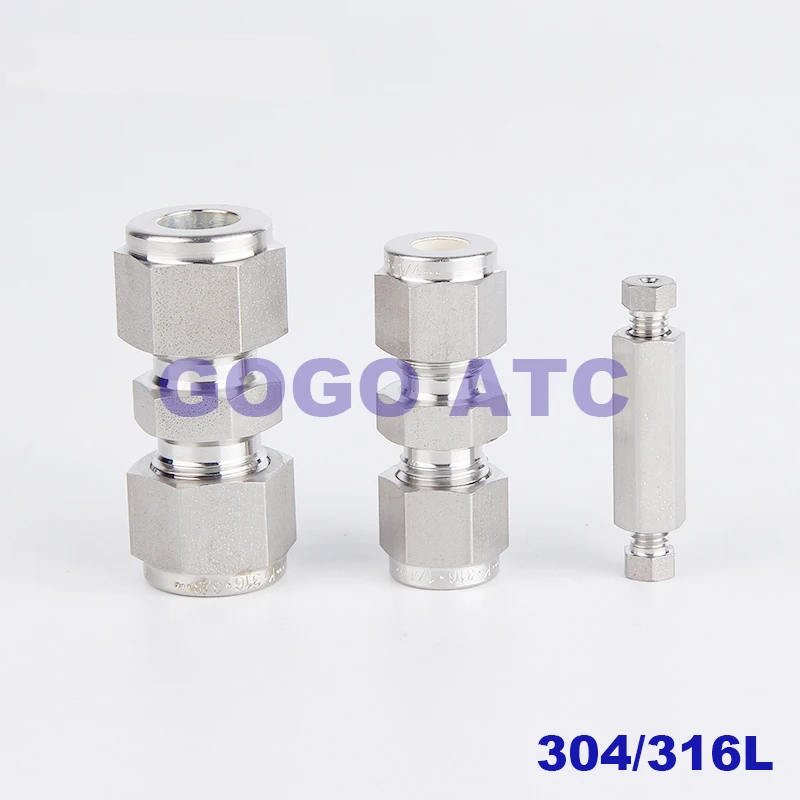 304 /316L ferrule connector 3 25mm stainless steel connector stainless