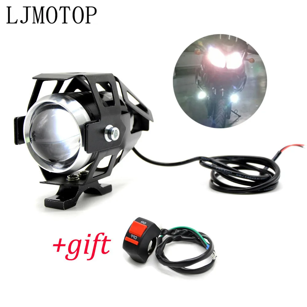 

motorcycle headlights auxiliary lamp U5 led spotlight 12V DRL For KTM 640 LC4 Supermoto 2003-2006 990 AdventuRe 990 SMR/SMT