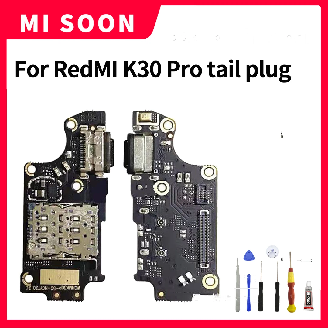 

Для Redmi K30 Pro задняя вилка маленькая Плата USB зарядный интерфейс для отправки кабеля микрофонный Модуль гибкий кабель соединитель whit инструм...