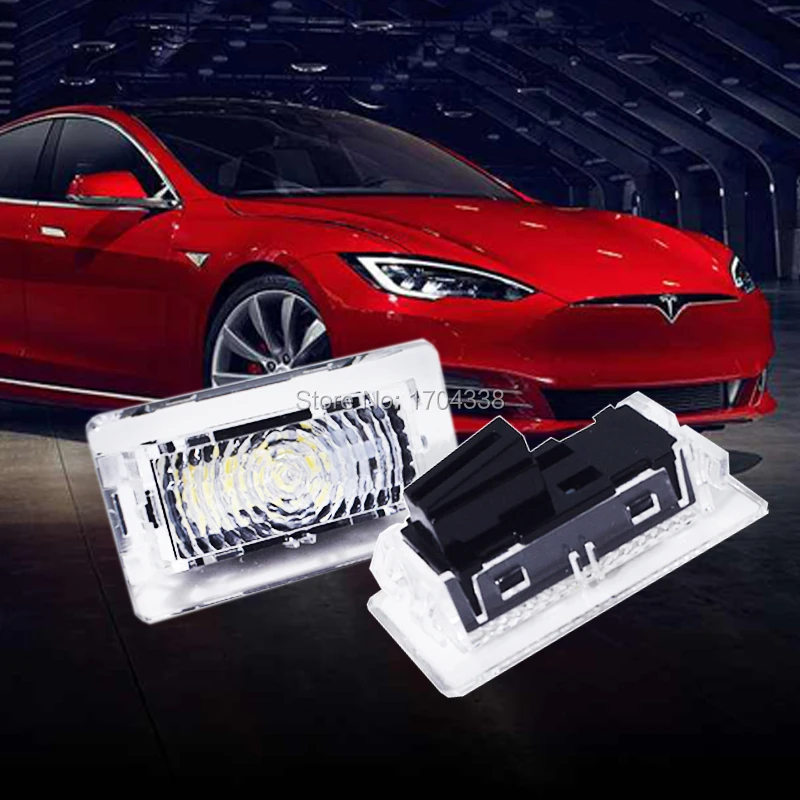 

4pcs LED Luggage Lamp Interior door Light Car Trunk Light Lamp Bulb For Tesla Model 3 Model S Model X