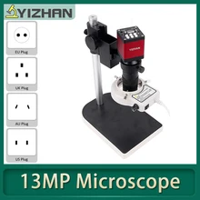 Microscopio digitale 13MP per elettronica 130X C Mount Lens HDMI VGA videocamera digitale industriale microscopio saldatura YIZHAN