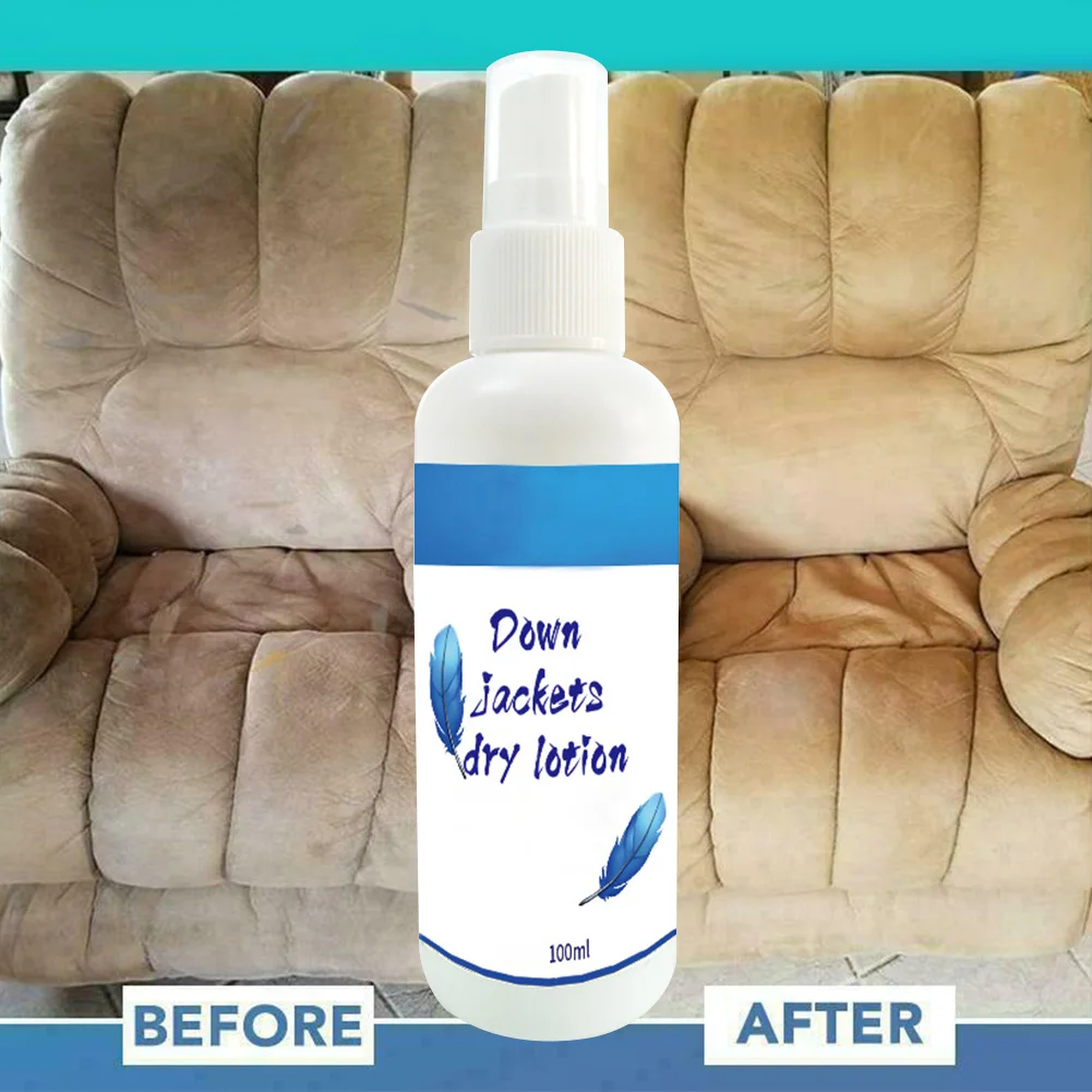

100ml Household Down Coat Waterless Laundry Multi Purpose Keep Clean Rinse Free Pump Design Clothing Cleansing Foam Fast Acting