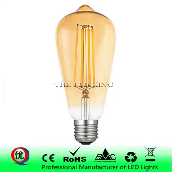 

LED Candle Bulb E14 Vintage C35 C35L Filament Light Bulb E27 LED Edison Globe Lamp 220V st64 Glass 2W 4W 6W 8W DIMMABLE