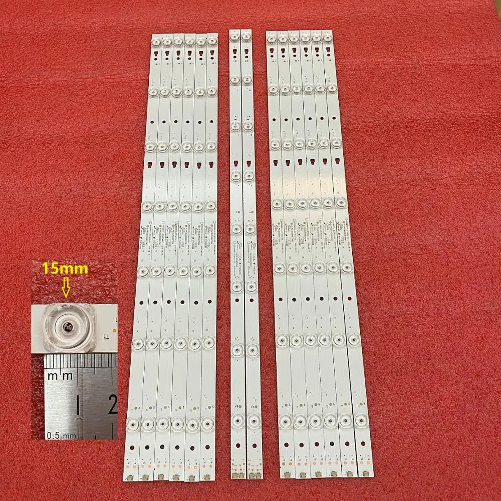 

New 5set=70pcs LED Backlight strip for LT-55C550 LED55D08B-ZC14CG-02 LED55D07A-ZC14CG-02 30355008225 30355007206 LED55D8 LED55D7