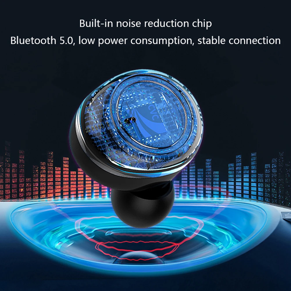 Bluetooth Earphone 5 0 TWS Wireless Stereo HiFi Earphones Sports Earbuds with Charge Box Earphone 