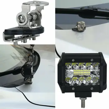 

100% Brand New 304 Stainless Steel 2pcs Car Clamp Mount Bracket Holder Offroad Led Work Light Easy To Install