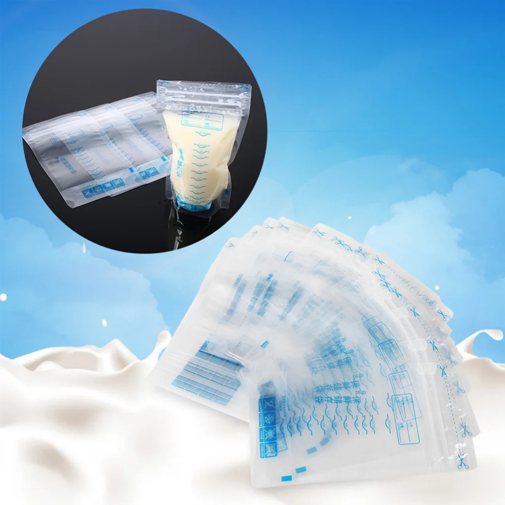 30PCS/Set 250ml Breast Milk Storage Milk Storage Bags Breastmilk Breastfeeding Freezer Container Bags Pouch breastmilk storage bags