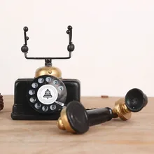 Ретро сделать старый смоляной маятник антикварный телефон домашний бар кафе настольное украшение 3