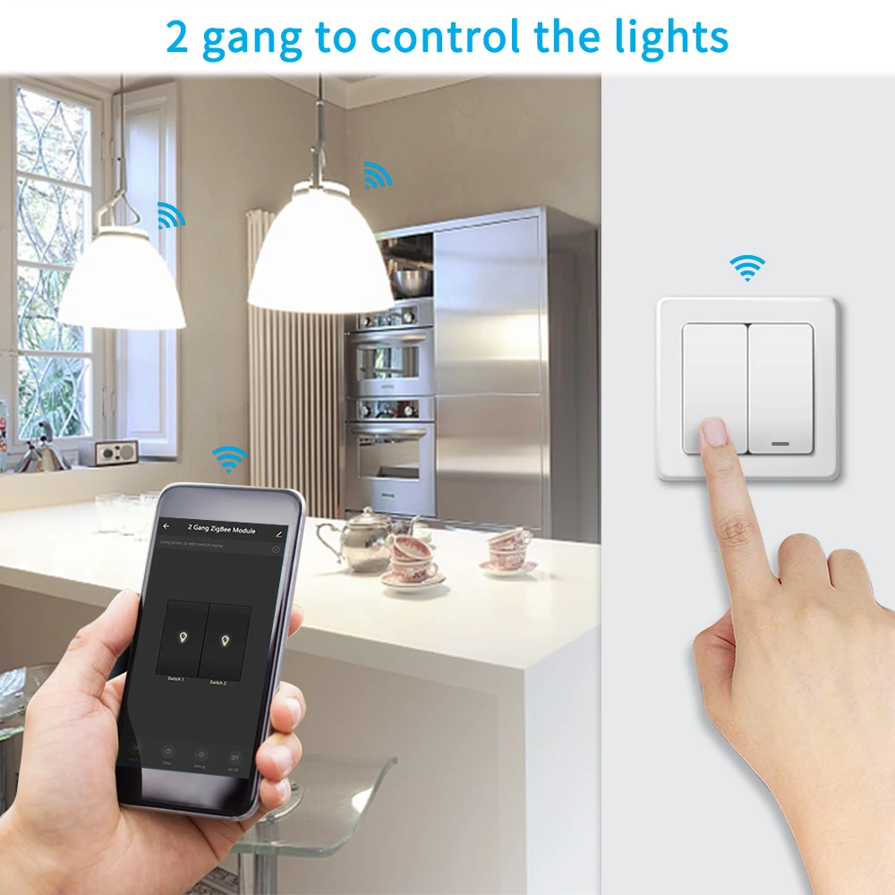 tuya vida inteligente zigbee interruptor 2 gang 01