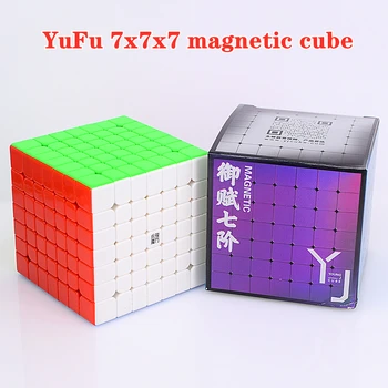 Yongjun YuFu M Magnetic 7x7x7 speed cube 7x7 puzzle cube 7x7x7 magic cube YJ Competition Cubes 2x2 3x3 4x4 5x5 6x6 cubo magico 1