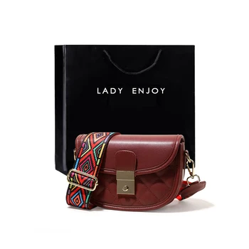 

Сумка Женская New Style Lingge Messenger Handbags Spring Fashion Niche Ins Single Shoulder Saddle Bag