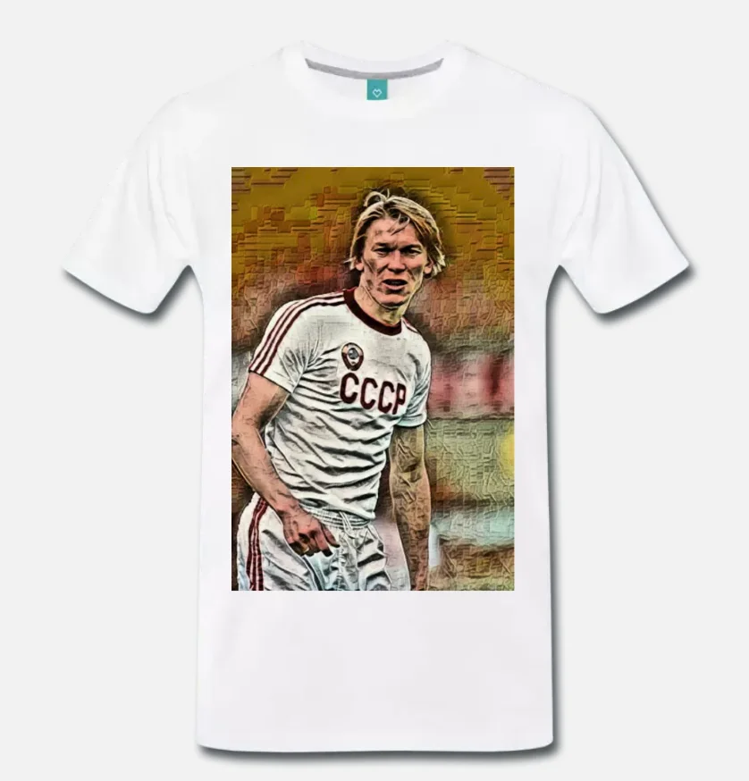 Футболка OLEG BLOKHIN URSS grayyy334607p DINAMO kyov CALCIO VINTAGE S-M-L-XL-2XL-3XL |