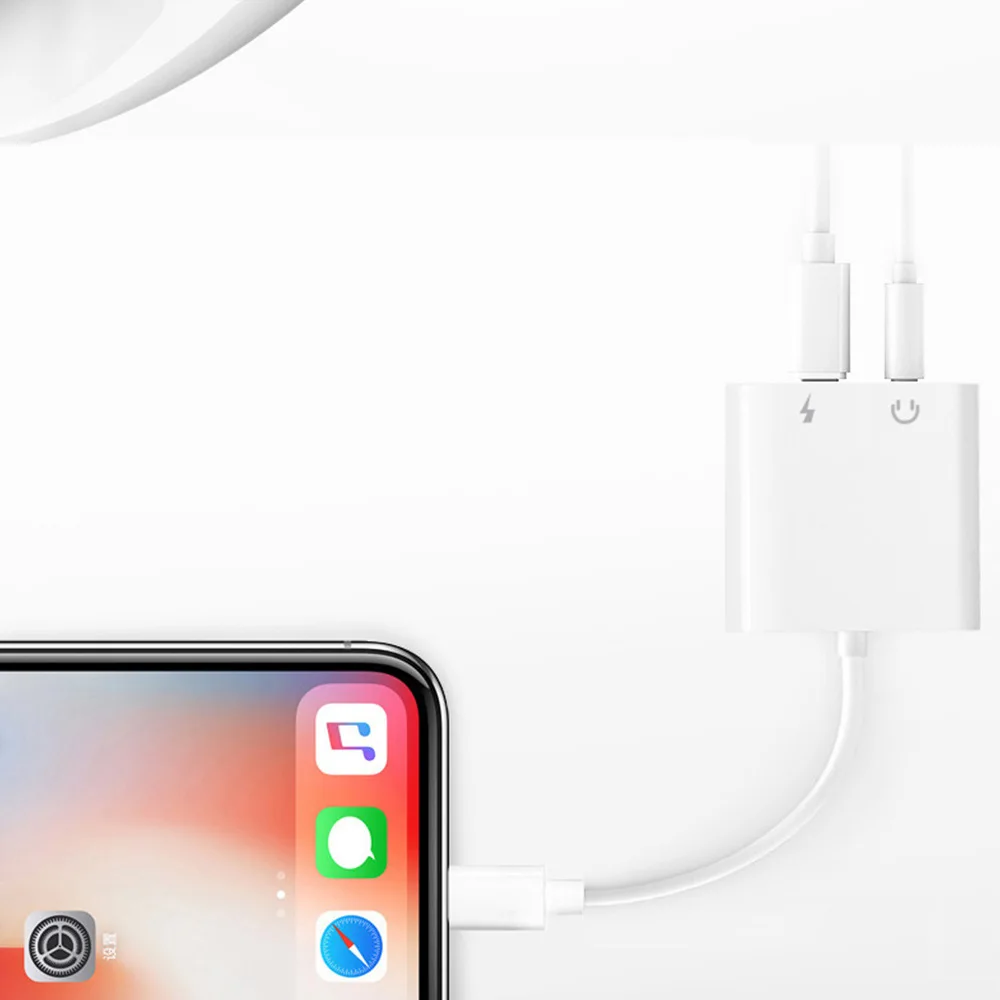 3,5 мм Aux аудио адаптер для iPhone 7 8 Plus X XR XS MAX Зарядка Зарядное устройство 3,5 мм разъем для наушников Наушники Adpater