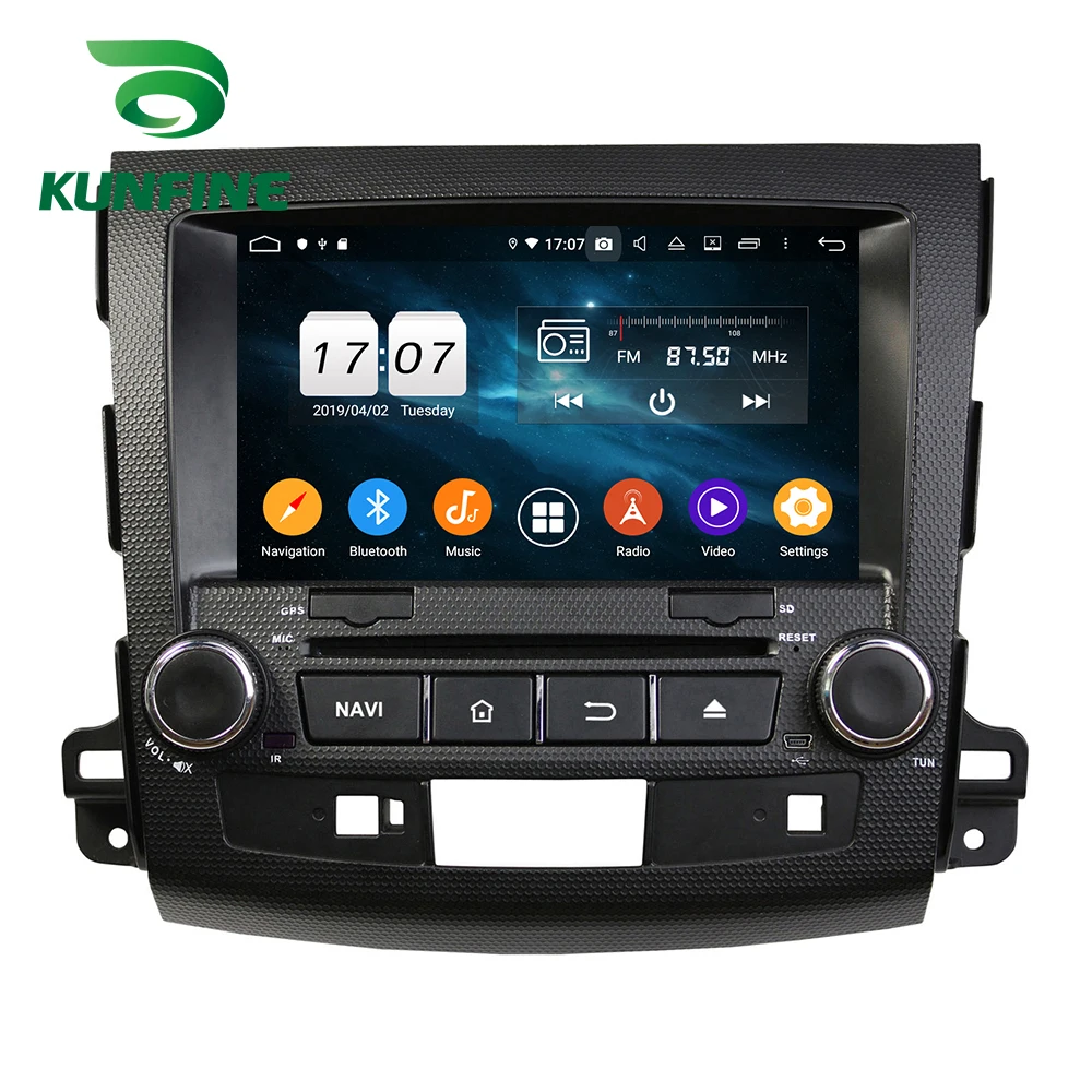Discount Android 9.0 Octa Core 4GB RAM 64GB Car DVD GPS Navigation Multimedia Player Car Stereo for Mitsubishi Outlander 2006-2012 Radio 1