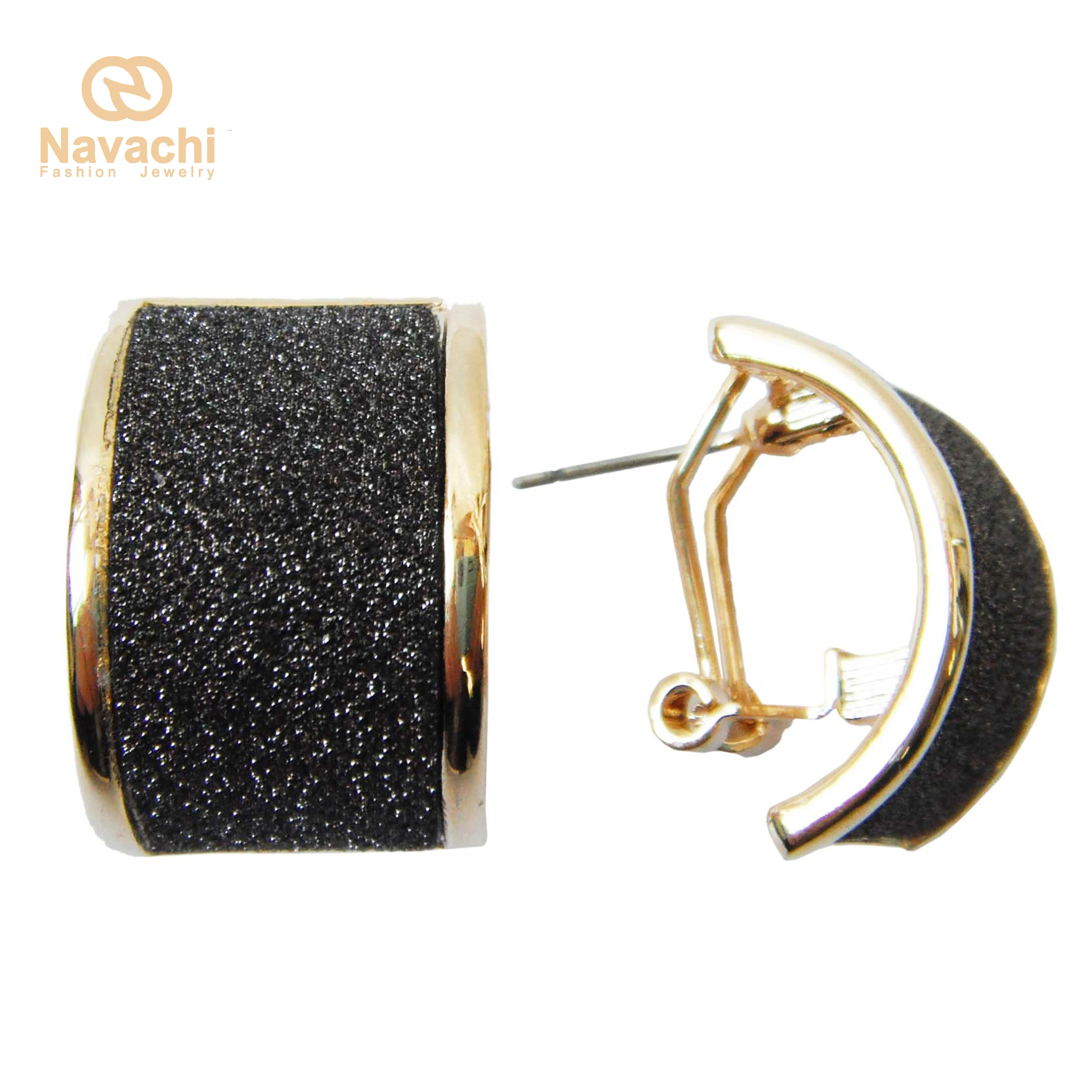 Серьги гвоздики с квадратным бантом Navachi SMT1455|omega earrings|ear studsearrings earring |