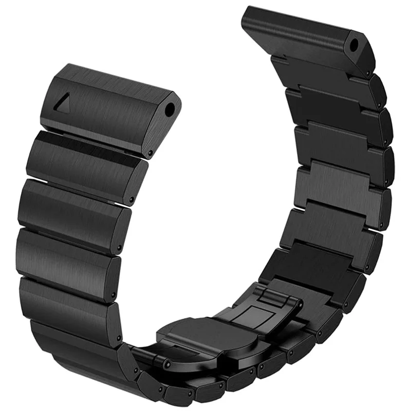 Металлический браслет часы из нержавеющей стали ремешок для Garmin Fenix 3/HR Цвет: черный