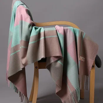 Cotton cashmere blend pashmina Muffler