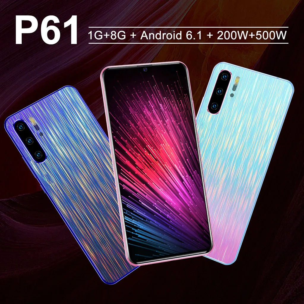 5,8 дюймовый мобильный телефон четыре камеры четырехъядерный 1+ 8G 3g Android смартфон большой аккумулятор многофункциональный HD+ ЖК-экран смартфон