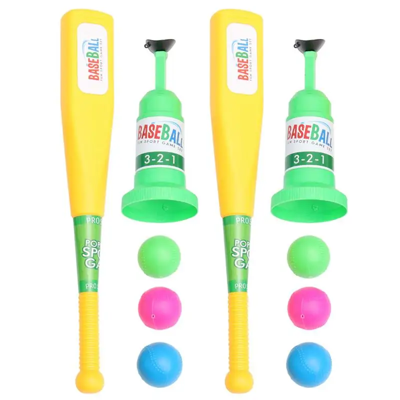 

Children Baseball Plaything Set Creative Interesting Baseball Bat Baseball Toy Pitching Machine for Home Outdoor Sports