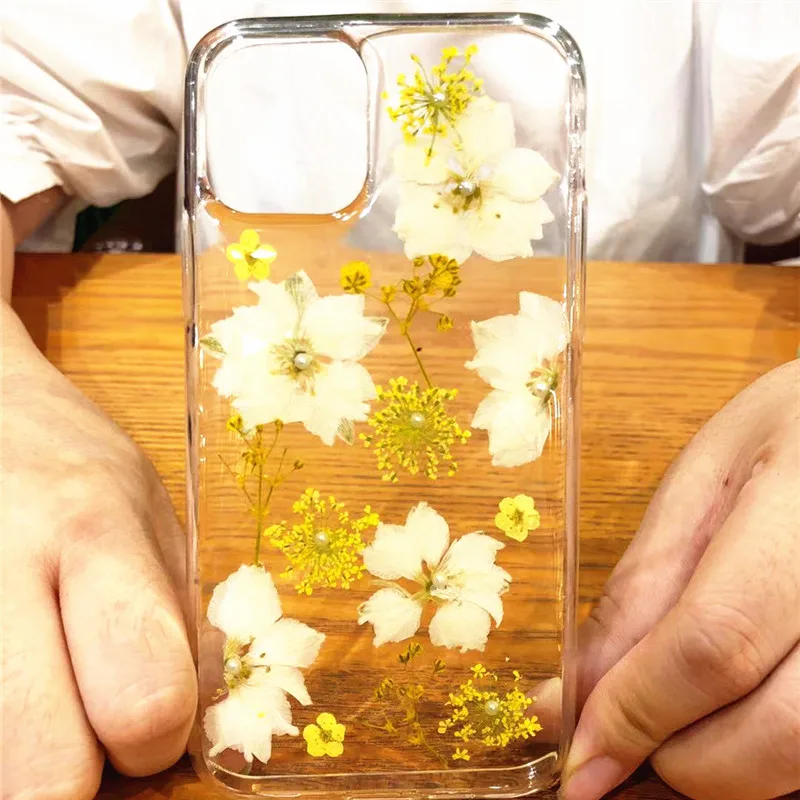 Настоящий цветочный Чехол для мобильного телефона для iphone11pro для iphone7plus, защитный чехол для сотового телефона из ТПУ