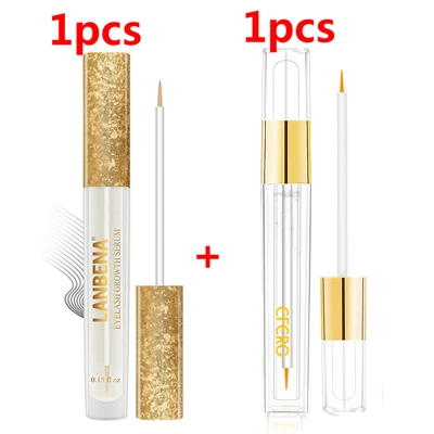 2Pcs EFERO Сыворотка для ресниц сыворотка для роста ресниц сыворотка для глаз усилитель ресниц Лечение подтяжки ресниц Макияж ресницы для удлинения - Цвет: 2Pcs