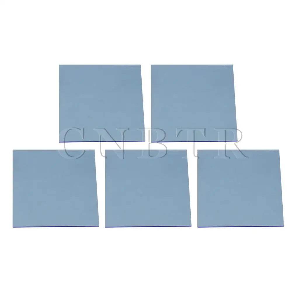 CNBTR, 5 шт., 8x8x0,23 см, акриловые листы, плексиглас, сделай сам, декорированные, прозрачные, синие