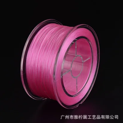 Pink Минимальный заказ = 1 шт. 0,8 мм прочные эластичные шнуры кристаллические бусины линия DIY браслет ювелирные аксессуары эластичные мягкие силиконовые жемчужные шнуры - Цвет: Pink
