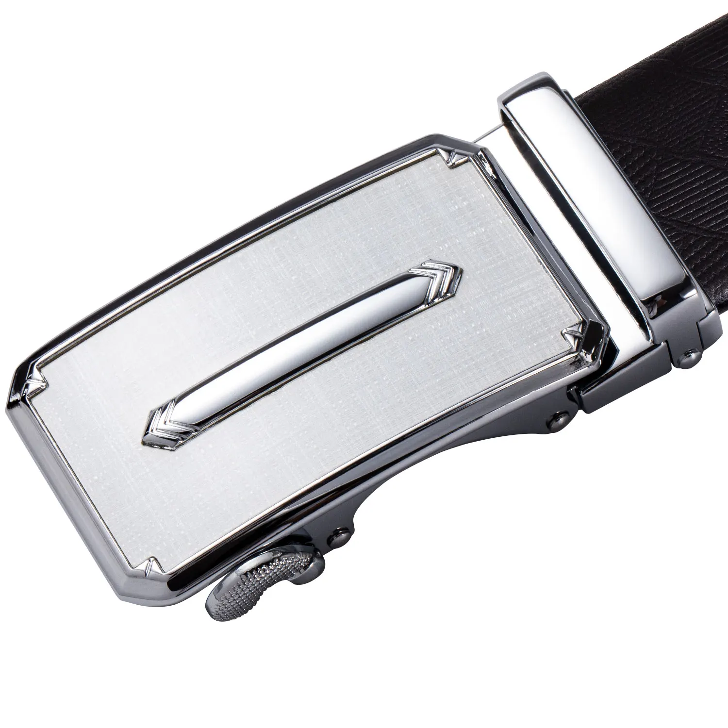 DK-2122 Hi-Tie из натуральной кожи мужские ремни автоматическая серебряная пряжка модные дизайнерские Уникальные Ремни для мужчин пояс кожаный ремешок