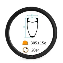 Карбоновые Ободы BMX 20 дюймов обод для велосипеда складной BSD 451 мм