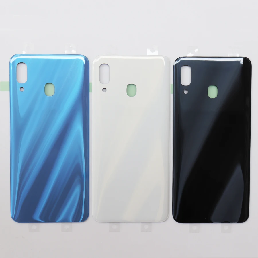 10 шт.,, новинка, A30, стеклянная крышка для батареи, для samsung Galaxy A30, A305, задняя крышка, задний корпус, чехол с клеем