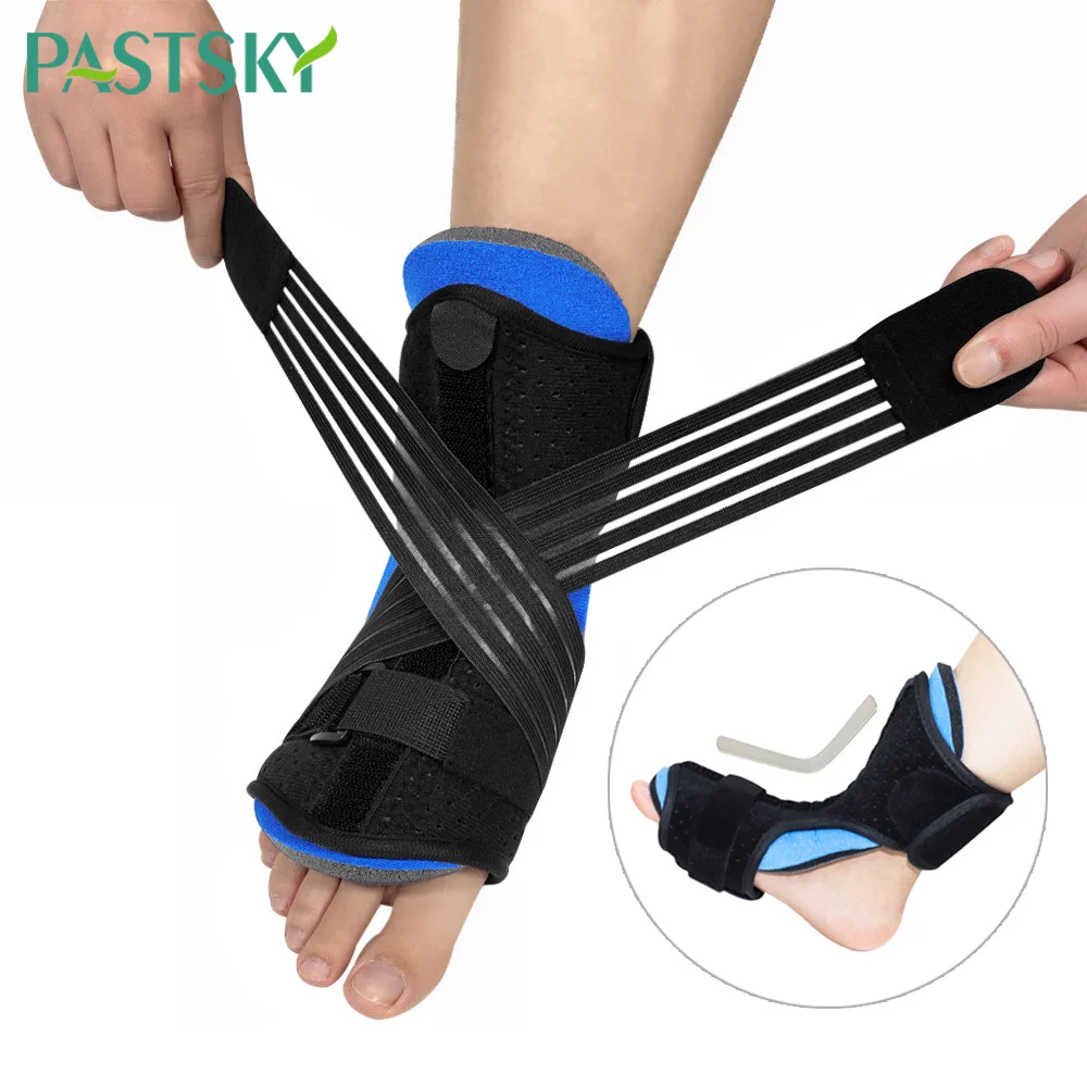 Фиксатор для ног Регулируемый подошвенный фасциит спинная шина поддержка