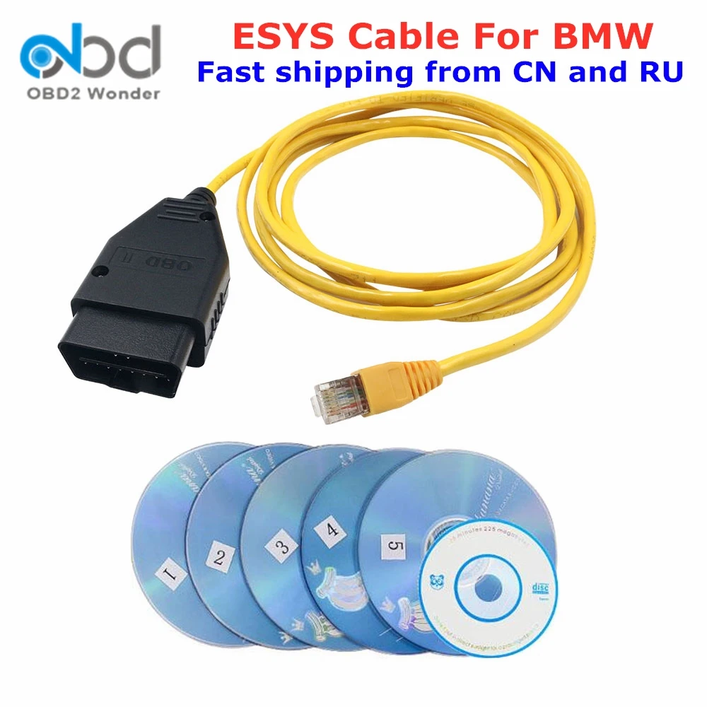 Интерфейс OBD2 ENET ESYS ICOM кабель для кодирования данных BMW серии F обновление скрытого