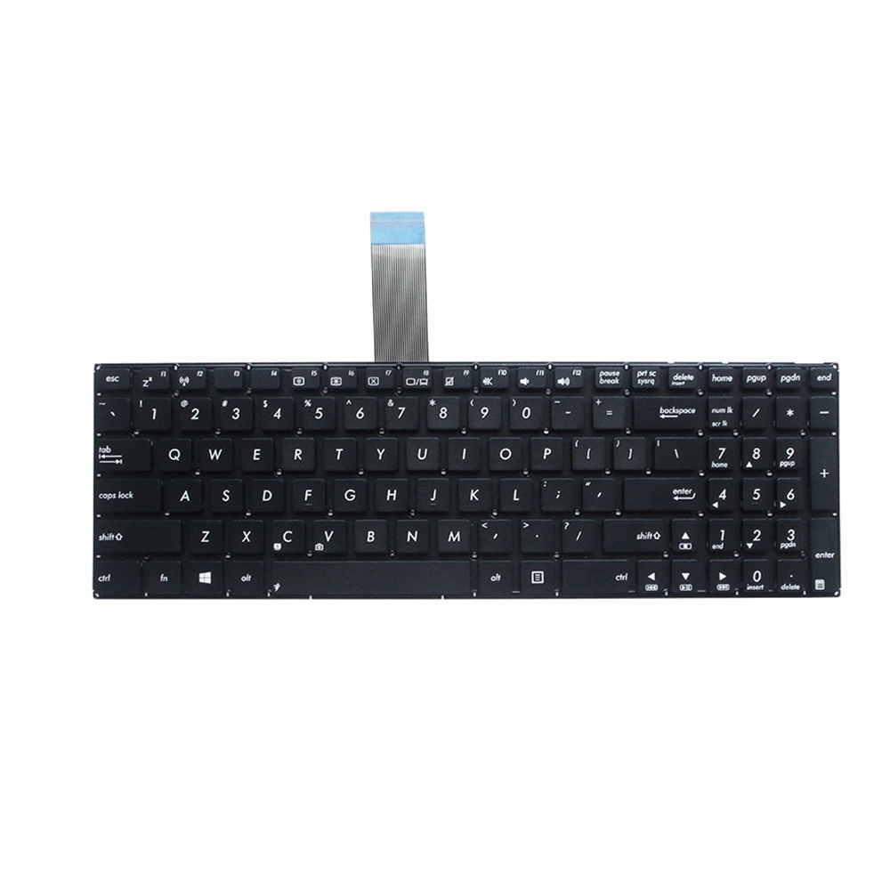 YALUZU новая английская клавиатура для ноутбука ASUS X550 X550C X550CA X550CC X550CL X550D X550DP Клавиатура для ноутбука английская раскладка клавиатуры Черный без рамки