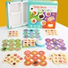 Baby Puzzle Toy Delicious Desserts Pairing Battle Game Family Parent-Child Interactive Toys Table Game Reaction Speed Training 3