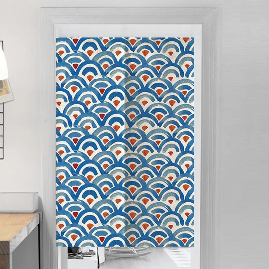 85x150cm Japanese Noren Curtain Cotton Linen Short Tapestry Doorway Wall Hanging Curtain Japanese Tapestry Room Divider