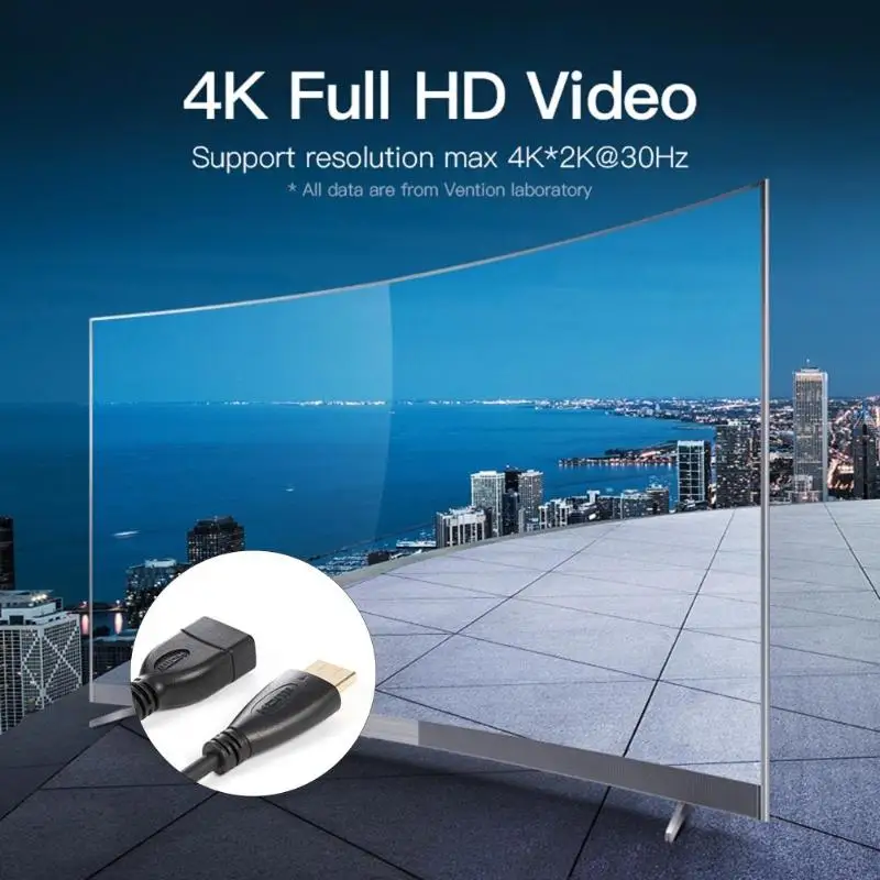2 м эластичная спиральная пружина HDMI кабель для мужчин и женщин V1.4 1080P 3D провод шнур
