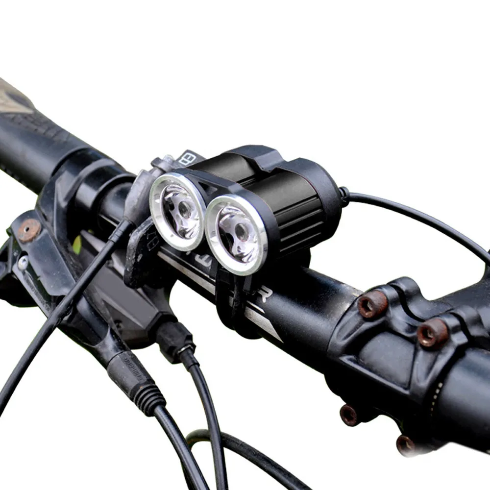Высокое качество True 2000LM 2 X XM-L T6 светодиодный USB водонепроницаемый фонарь для велосипеда, велосипедная фара, Новое поступление велосипедные фары
