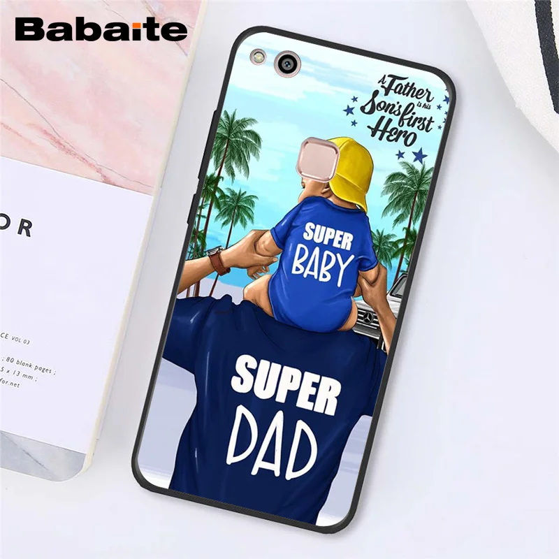 Babaite Модный черный коричневый волос для мамы, дочки, сына, папы, чехол для телефона для Huawei Y5 II Y6 II Y5 Y6 Y7Prime Y9 - Цвет: A5