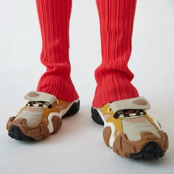 

Mixed Colors Dad Vulcanized Shoes Thick Sole White Sneakers Women Leather Casual Flats patos Ladies Creepers Platform Shoes