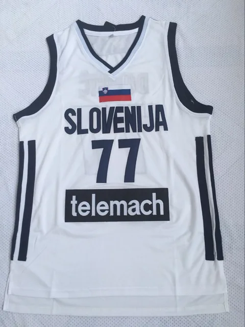 US $15.59 Mens #77 Luka Doncic Jersey Cheap Throwback Basketball Jersey slovenija Team Retro Stitched Shirts 