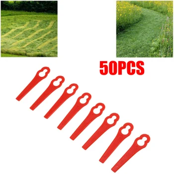 

50pcs Plastic Blade Cutter Replace For Cordless Grass Trimmer Strimmer Mower Trimmer Blades 2020 New