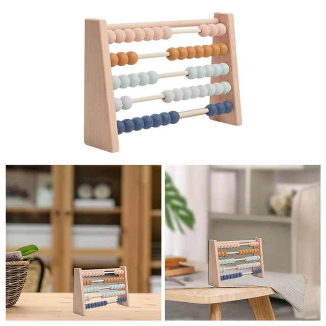 Wooden Abacus Children Early Math Learning Toy Numbers Counting Calculating Beads Montessori Educational Toy 5
