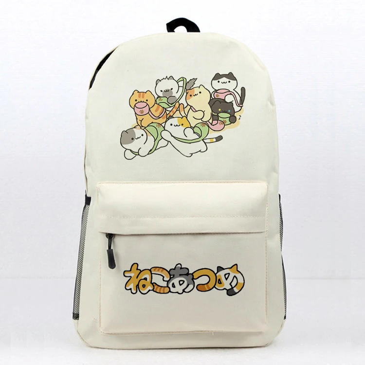 Neko Atsume, рюкзак для косплея, Студенческая школьная сумка на плечо, рюкзак для ноутбука, рюкзак для путешествий, подарок