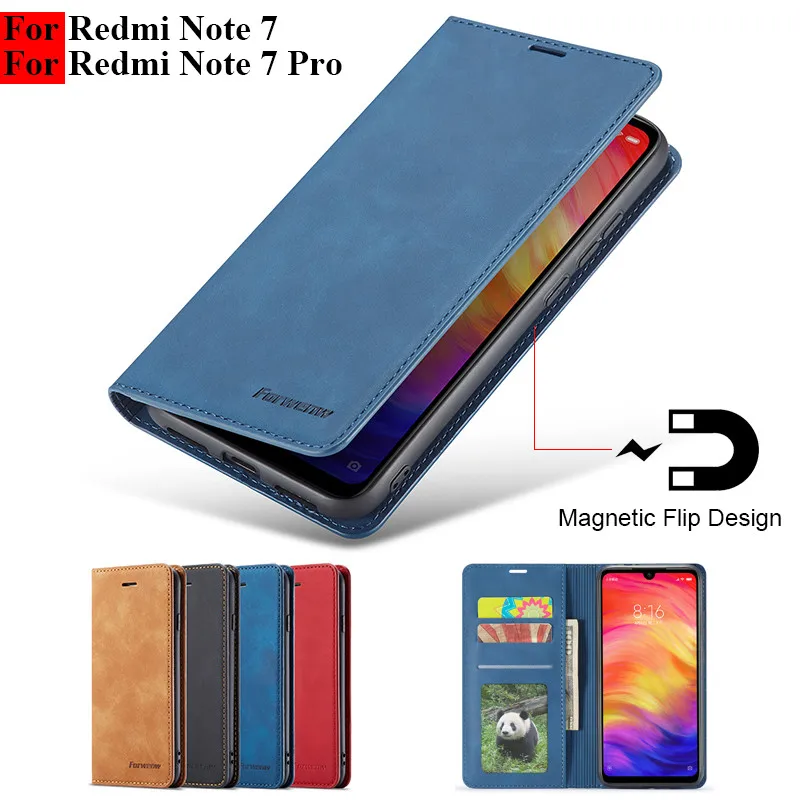 Redmi Note 7 Pro чехол s флип-чехол для телефона Магнитный для Xiaomi Redmi Note 7 Pro Чехол кожаный винтажный кошелек Чехол Redmi Note 7 Чехол