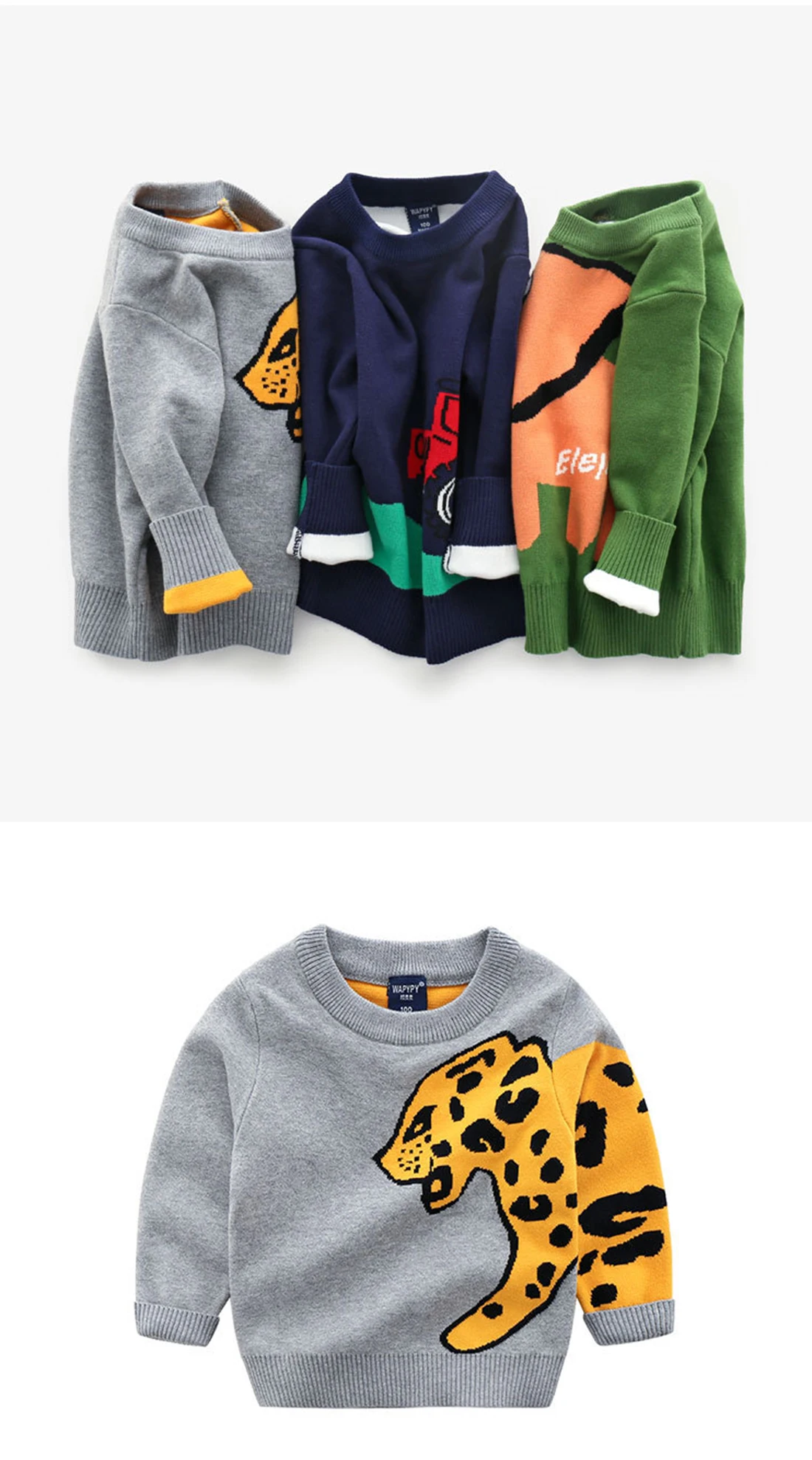 Для малышей Рождественский свитер для детей для маленьких мальчиков и девочек одежда для детей Топы, хлопок, детская одежда с мультяшными животными, детские свитера кардиган, пуловеры