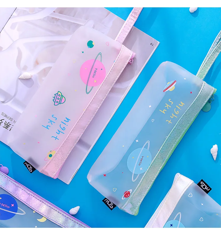 Пенал для карандашей ручек сумка прозрачный escolar материал kalem kutusu trousse stylo корейский etui pennen kawaii kalemlik cute