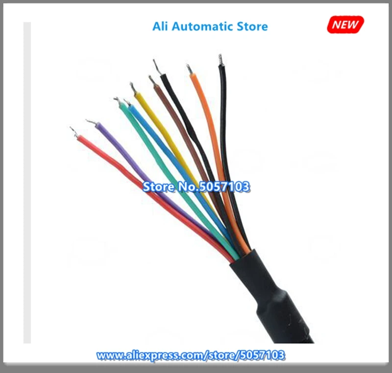 MD8P Соединительный ленточный кабель MIN8 Pin S терминал 8 Pin Соединительный PLC Кабель для программирования самодельный 3 м 5 м 10 м