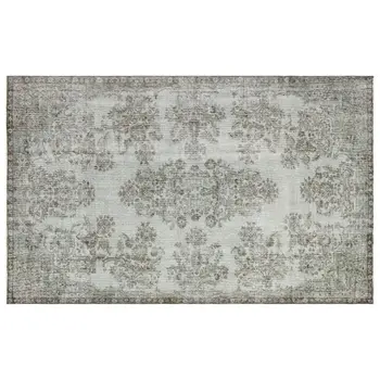 

Handmade Gray Vintage Overdyed Turkish Area Rug 176x275 Cm-5'9''X9'0''