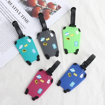 

1PC Travel Accessories Luggage Tags Suitcase Label Handbag Pendant Creative Boarding Pass Cartoon Luggage Tags Address Holder