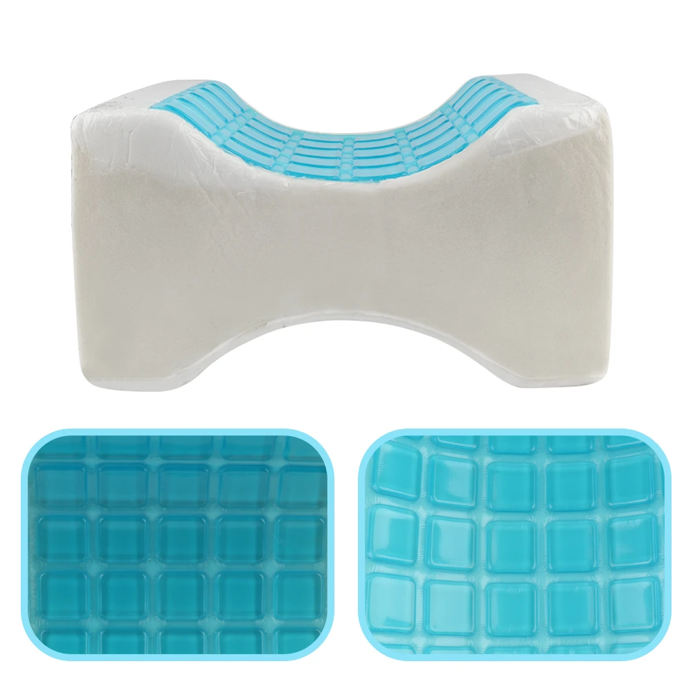 

Infused Memory Foam Knee Pillow With Cooling Gel Help Side Sleepers Align Spine Back Pain Relief Orthopedic Leg Cushion